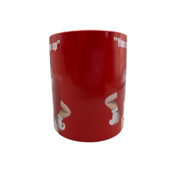 M&M Red Coffee Mug You Crack Me Up White Gloves Melts in Your Mouth Candy Cup - Picture 3 of 6